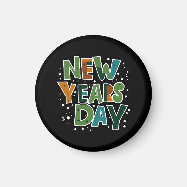 New Year's Day Magnet (Front)