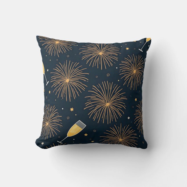 New Year's Day Throw Pillow (Front)