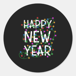 New Year's Eve 2026 Family Happy New Year Happy Ch Classic Round Sticker