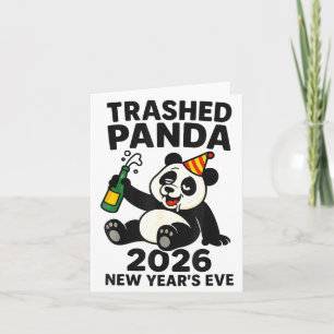 New Years Eve 2026 Trashed Panda Premium Card