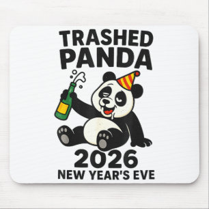 New Years Eve 2026 Trashed Panda Premium Mouse Pad