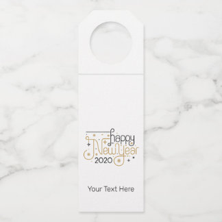 New Years Eve Bottle Tag 2020 Custom Party Favours