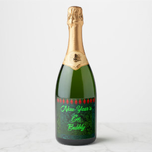 New Year's Eve Bubbly Sparkling Wine Label (Set of
