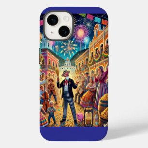 New Year's Eve Celebration El Año Viejo iPhone 14 Case