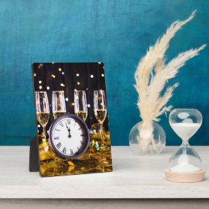 New Year's Eve celebration SlipperyJoe's champagne Plaque