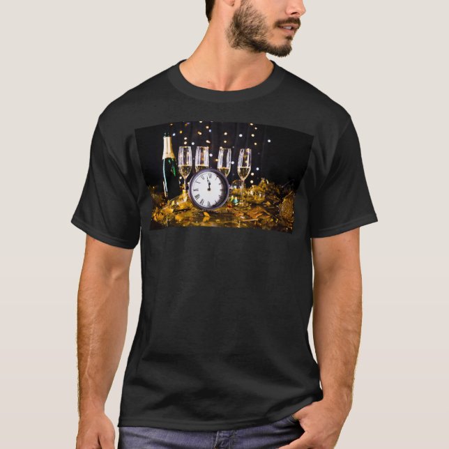 New Year's Eve celebration SlipperyJoe's champagne T-Shirt (Front)