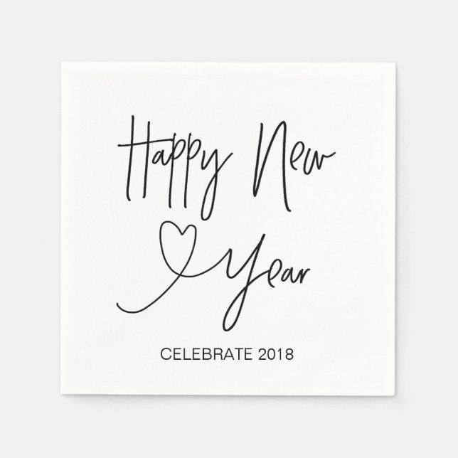 New Year's Eve Cocktail Napkins (Front)