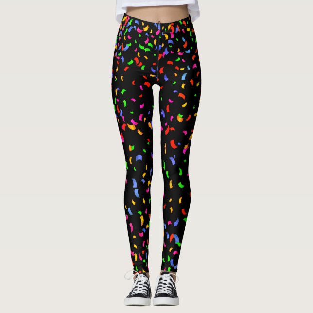 New Year's Eve Confetti Leggings (Front)