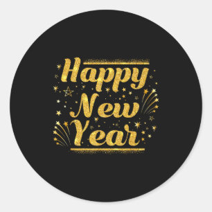 New Year's Eve Countdown 2026 Party Costume Happy  Classic Round Sticker