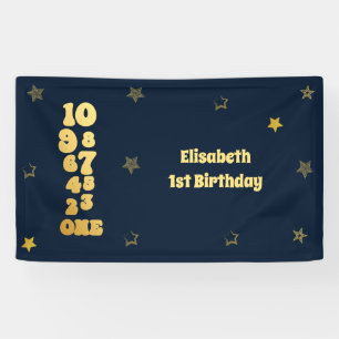 New Years Eve Countdown First Birthday Banner