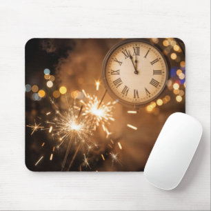 New Years Eve Countdown With Sparklers Mouse Pad