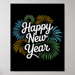 New Years Eve Happy New Year 2026 Party Countdown Poster