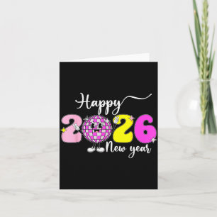 New Year's Eve Hello 2026 Happy New Year 2026 Disc Card