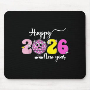 New Years Eve Hello 2026 Happy New Year 2026 Disco Mouse Pad