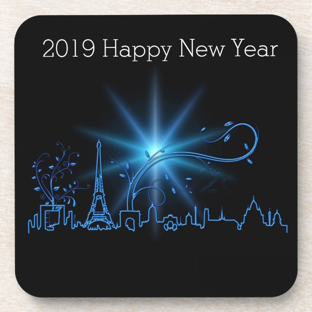 New Year's eve in Paris Coaster (Front)