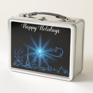 New Year's eve in Paris              Metal Lunch Box