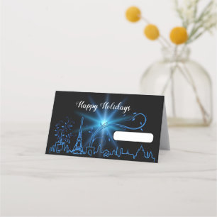 New Year's eve in Paris Place Card