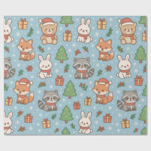 New Year's Eve in the forest Wrapping Paper