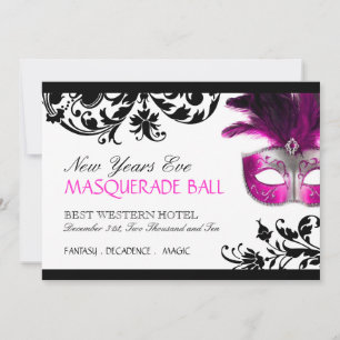New Years Eve Masquerade Invitation