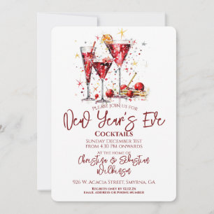 New Year's Eve Open Cocktail Party Invitation