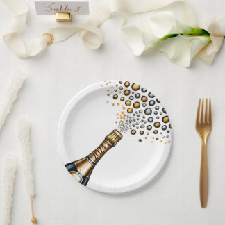 New Years Eve  Paper Plate