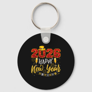 New Years Eve Party 2026 Fireworks Happy New Year Keychain