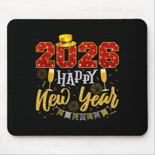 New Years Eve Party 2026 Fireworks Happy New Year Mouse Pad