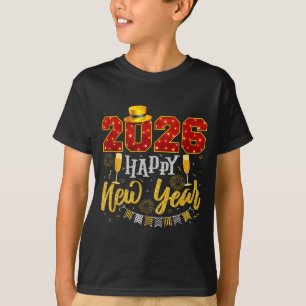 New Years Eve Party 2026 Fireworks Happy New Year  T-Shirt