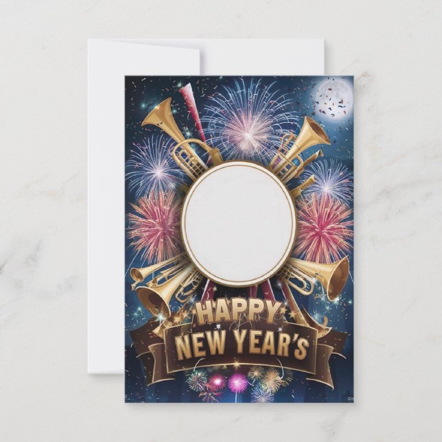 New Year's Eve Party Blank Invitation Card (Front)