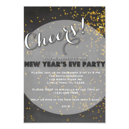 New Year's Eve Party Card