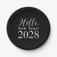 New Year's Eve Party Classic Black and White