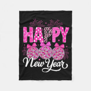 New Years Eve Party Countdown Happy New Year Firew Fleece Blanket