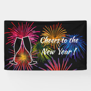 New Years Eve Party Fireworks  Banner