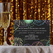 New Years Eve Party Fireworks Celebration