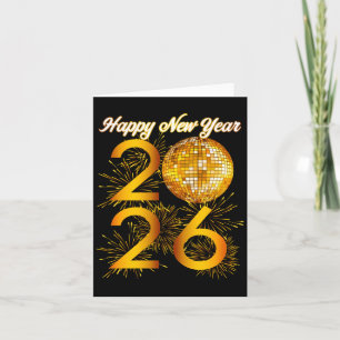 New Years Eve Party - Happy New Year 2026 Long Sle Card