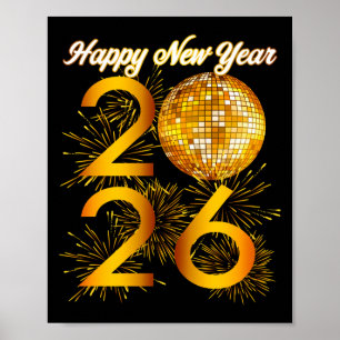 New Years Eve Party - Happy New Year 2026 Long Sle Poster