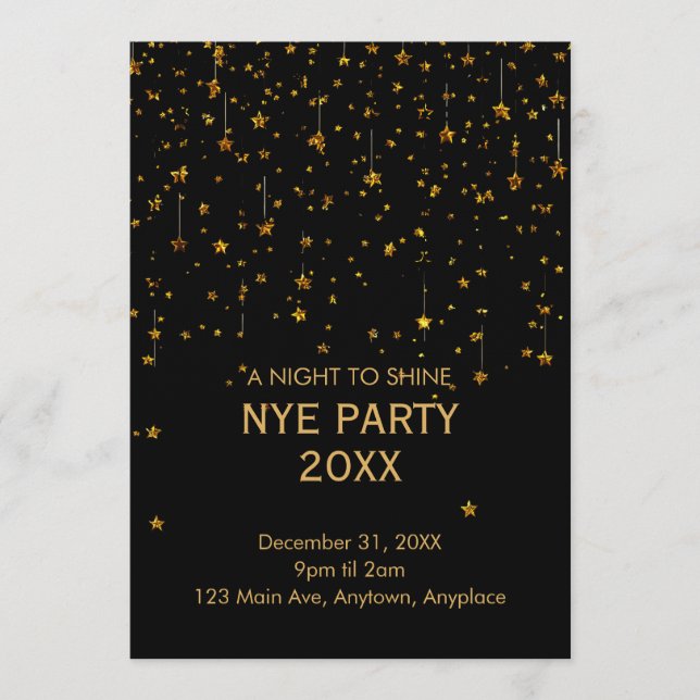 New Years Eve Party Invitation (Front)