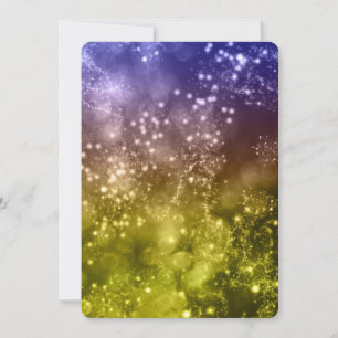New Year's Eve Party Invitation Mix Colours Bokeh