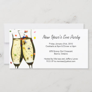 New Years Eve Party invitation Photo Card