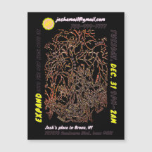 NEW YEAR'S EVE PARTY magnetic invite