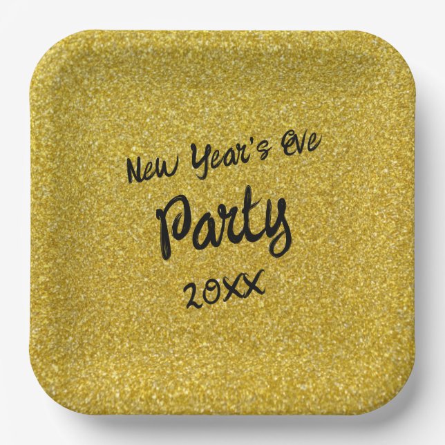 New Year's Eve Party Paper Plate (Front)