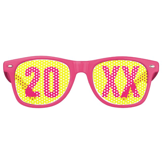 New Years Eve Party Retro Sunglasses (Front)