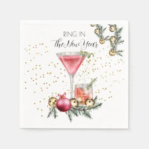 New Year's Eve Party Ring In The New Year  Napkin