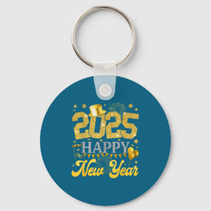 New Years Eve Party Supplies 2025 Happy New Year F Keychain