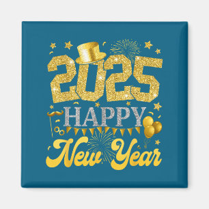New Years Eve Party Supplies 2025 Happy New Year F Magnet