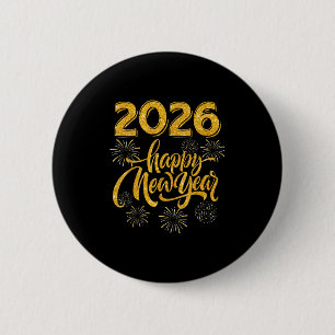 New Years Eve Party Supplies 2026 Happy New Year F 2 Inch Round Button