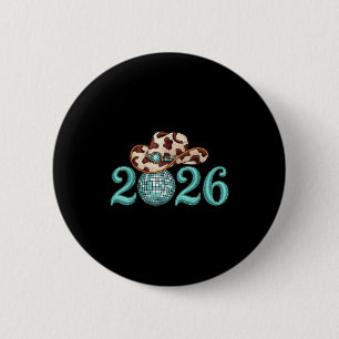 New Years Eve Party Supplies 2026 Western Nk Cowgi 2 Inch Round Button