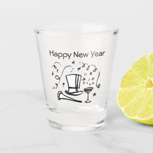 New Years Eve Shot Glass