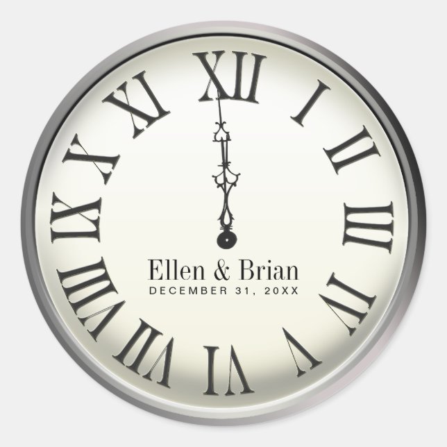 New Year's Eve Wedding Stickers (Front)
