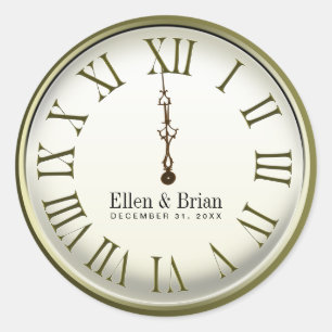 New Year's Eve Wedding Stickers